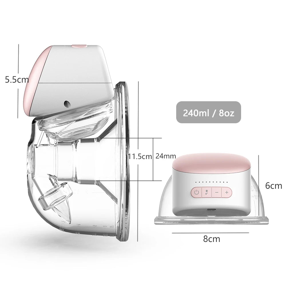 Hands-Free Wearable Breast Pump (8 oz)