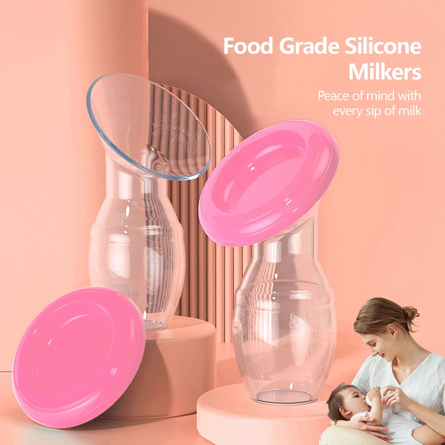 Hands-Free Silicone Milk Collector (The Gentle Nurturer)
